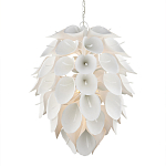 Люстра белая каплевидной формы из цветков лилии White Natural Lines варинант исполнения - 1 | Loft Concept в Казани