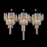 Люстра большая из золотистых металлических цепочек Atlantis Chain варинант исполнения - 3 | Loft Concept в Казани