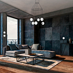 Торшер с 2-мя сферическими стеклянными плафонами Splatter варинант исполнения - 3 | Loft Concept в Казани