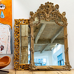 Зеркало настенное в ажурной раме с эффектом старины Classic Ornament Mirror варинант исполнения - 2 | Loft Concept в Казани