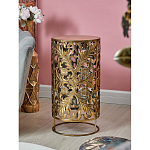 Столик приставной с цветочной резной фактурой Madagascar варинант исполнения - 5 | Loft Concept в Казани