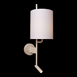 Бра с цилиндрическим тканевым абажуром и регулируемым спотом Pure Cylinder варинант исполнения - 1 | Loft Concept в Казани