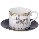 Чайный сервиз из фарфора с изображением лошадей на 6 персон 14 предметов Porcelain Horse Set варинант исполнения - 2 | Loft Concept в Казани