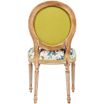 Стул из массива бука бежевый с изображением птиц и цветов Beige Green Chinoiserie Rose Garden Chair варинант исполнения - 2 | Loft Concept в Казани