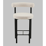 Стул полубарный Floreo букле молочный варинант исполнения - 4 | Loft Concept в Казани