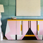 Дизайнерский комод с геометрическим рисунком Arredi варинант исполнения - 3 | Loft Concept в Казани