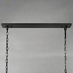 Люстра с черным каркасом и абажуром из прямоугольных мраморных панелей Calling to Shine варинант исполнения - 1 | Loft Concept в Казани