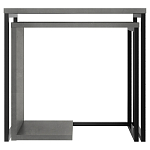 Комплект из 2-х приставных столов серого цвета из дерева ZIGOSH RETRO GREY варинант исполнения - 1 | Loft Concept в Казани