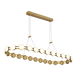 Люстра овальная с круглыми светодиодными источниками света Maxine Light варинант исполнения - 5 | Loft Concept в Казани