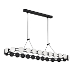 Люстра овальная с круглыми светодиодными источниками света Maxine Light варинант исполнения - 9 | Loft Concept в Казани