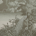 Обои ручная роспись Le Brésil Crystal Grey варинант исполнения - 1 | Loft Concept в Казани