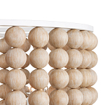 Люстра в форме цилиндра с вставками из деревянных бусин Wooden Beads варинант исполнения - 3 | Loft Concept в Казани