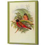 Постер на холсте с изображением птиц Blooming Birds Poster варинант исполнения - 7 | Loft Concept в Казани