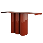 Консоль красная с цилиндрическим основанием Giorgio варинант исполнения - 1 | Loft Concept в Казани