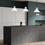 Подвесной светильник с белым стеклянным конусным плафоном Alora Mood варинант исполнения - 7 | Loft Concept в Казани