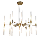 Люстра подвесная с 20-ю цилиндрическими матовыми плафонами Delta Light варинант исполнения - 1 | Loft Concept в Казани