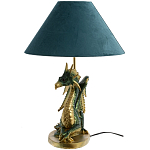 Настольная лампа с абажуром Дракон Green Dragon Синий абажур варинант исполнения - 5 | Loft Concept в Казани