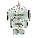 Люстра с каскадом из круглых декоративных элементов Discs of Light варинант исполнения - 2 | Loft Concept в Казани