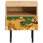 Прикроватная тумба с изображением на ящике Elise Nightstand варинант исполнения - 5 | Loft Concept в Казани
