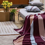 Плед из хлопка с геометрическим рисунком Elan Stripe Addison варинант исполнения - 6 | Loft Concept в Казани