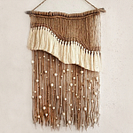 Дизайнерское Панно Дюна Макраме из нитей и бусин Wall Panel Dune варинант исполнения - 2 | Loft Concept в Казани