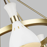 Люстра с 5-ю плафонами в форме песочных часов с узкими перфорированными отверстиями Feiss варинант исполнения - 9 | Loft Concept в Казани