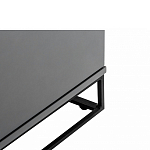 ТВ-тумба цвета графит с  2-мя дверцами и ящиком Strict Lines варинант исполнения - 5 | Loft Concept в Казани