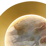 Бра в форме диска цвета латунь Brass Borders варинант исполнения - 3 | Loft Concept в Казани