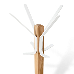 Вешалка с квадратным основанием и 4-мя белыми металлическими крючками Industrial Metal Rust варинант исполнения - 2 | Loft Concept в Казани