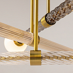 Люстра со стеклянными вставками Helios варинант исполнения - 4 | Loft Concept в Казани