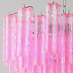 Элитная Люстра Textured Glass Pink Chandelier Ярко Розовое стекло варинант исполнения - 2 | Loft Concept в Казани