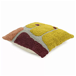 Чехол на подушку с рисунком горчичного цвета Elan Textured варинант исполнения - 3 | Loft Concept в Казани