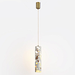 Подвесной светильник с цилиндрическим белым бетонным плафоном Terrazzo Light варинант исполнения - 2 | Loft Concept в Казани