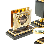 Настольный письменный набор из яшмы и долерита в подарочной упаковке Manager Organizer варинант исполнения - 8 | Loft Concept в Казани