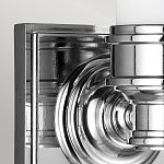 Бра для ванных комнат с матовым цилиндрическим плафоном на квадратном основании цвета хром Feiss варинант исполнения - 4 | Loft Concept в Казани