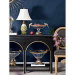 Чаша из прозрачного стекла с бронзовым рельефным ободком Eden Garden варинант исполнения - 3 | Loft Concept в Казани