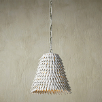 Подвесной светильник белый металлический в форме купола White Natural Lines варинант исполнения - 2 | Loft Concept в Казани