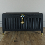 Большой дизайнерский Сундук Elsa Dreams Black варинант исполнения - 1 | Loft Concept в Казани