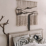 Панно Современный Гобелен ручная работа Туманное Утро варинант исполнения - 3 | Loft Concept в Казани