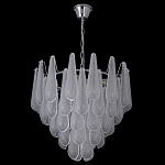 Люстра с подвесками из рифленного стекла в форме капель Textured Glass Chandelier варинант исполнения - 17 | Loft Concept в Казани
