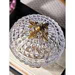 Конфетница из прозрачного рельефного стекла Eden Garden варинант исполнения - 7 | Loft Concept в Казани