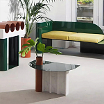 Дизайнерский журнальный стол с рельефным основанием Dutynor варинант исполнения - 4 | Loft Concept в Казани