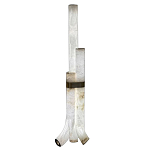 Торшер геометрический с тремя мраморными плафонами Marble Tripod варинант исполнения - 1 | Loft Concept в Казани