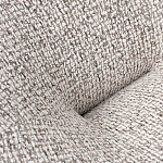 Кресло вращающееся круглой формы из серого шенилла Favorite Vacation Place варинант исполнения - 1 | Loft Concept в Казани