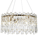 Круглая люстра с хрустальными подвесками Roul Crystal Round Chandelier варинант исполнения - 1 | Loft Concept в Казани