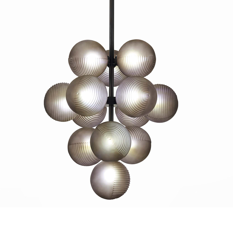 Люстра в форме виноградой грозди Inflorescence Дымчатый (Smoke) Черный в Казани | Loft Concept 