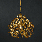 Подвесной светильник золотой с декором в виде лепестков клевера Hanging Clover варинант исполнения - 3 | Loft Concept в Казани