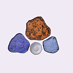 Сет из 4-х тарелок «SAPPHIRE» варинант исполнения - 2 | Loft Concept в Казани