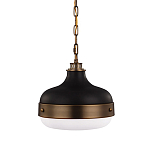 Подвесной светильник с круглым белым плафоном в индустриальном стиле Feiss варинант исполнения - 1 | Loft Concept в Казани