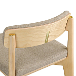 Барный стул из массива ясеня Elegant Ash Shape варинант исполнения - 1 | Loft Concept в Казани